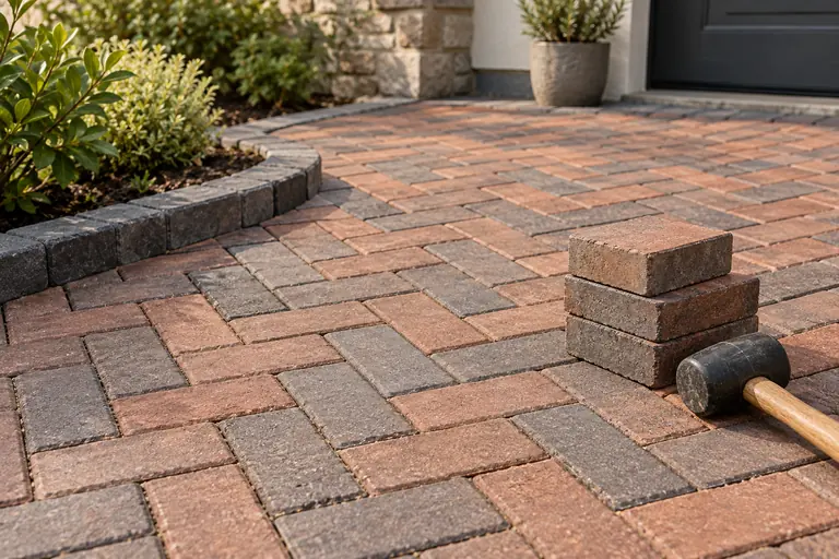Brick paving